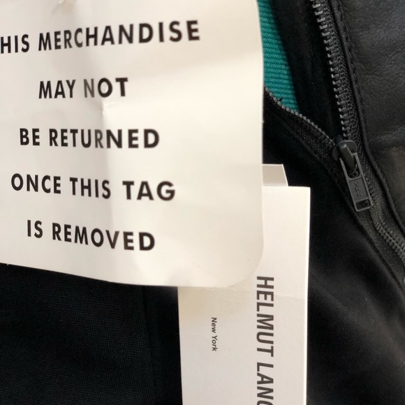 Helmut Lang Paper Leather Black Dress - Picture 7 of 9